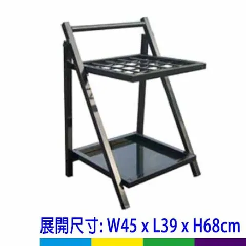 FR-025B 烤漆黑折疊傘架(25孔)