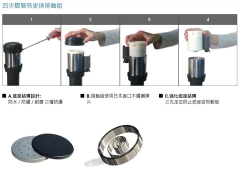 RS-A2 萬向伸縮帶欄柱(標準型・2米):圖片 9