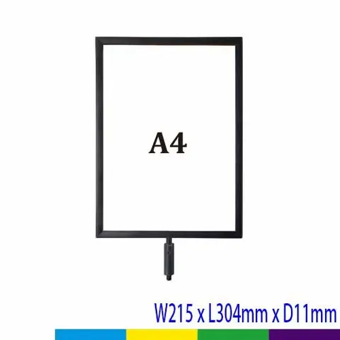 RP-S41 A4 鐵框欄柱標示牌組