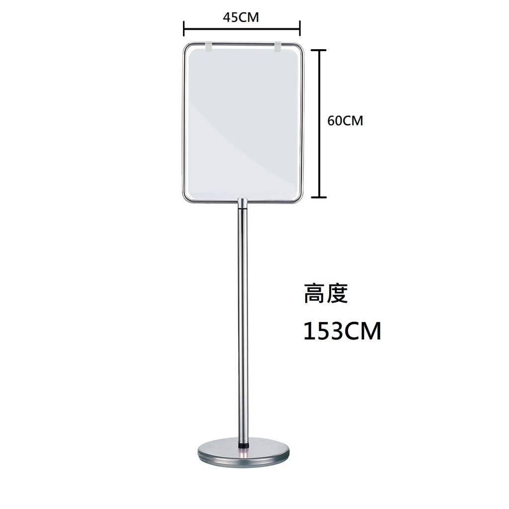 圓管框 不鏽鋼管雙面告示牌:圖片 2